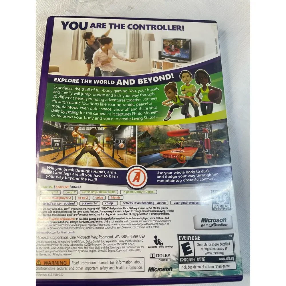 Microsoft XBOX 360 Kinect Adventures GUC